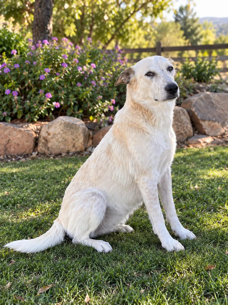 An adult medium-sized female Australian Cattle Dog / Blue Heeler dog named Joy for adoption in Orange, CA