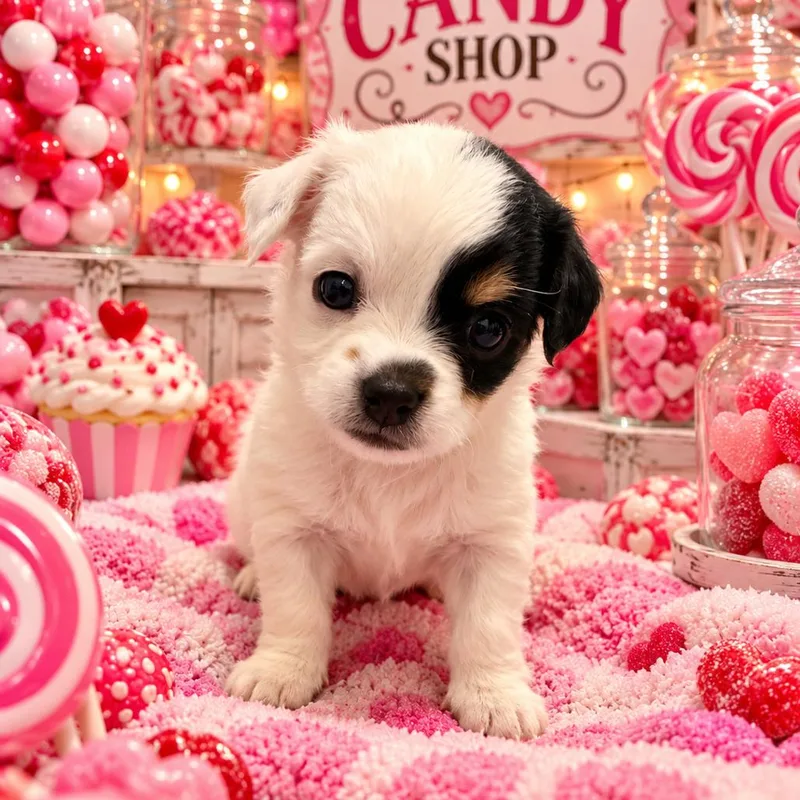 A baby small-sized female White / Cream Chihuahua dog named Lolli for adoption in Baton Rouge, LA