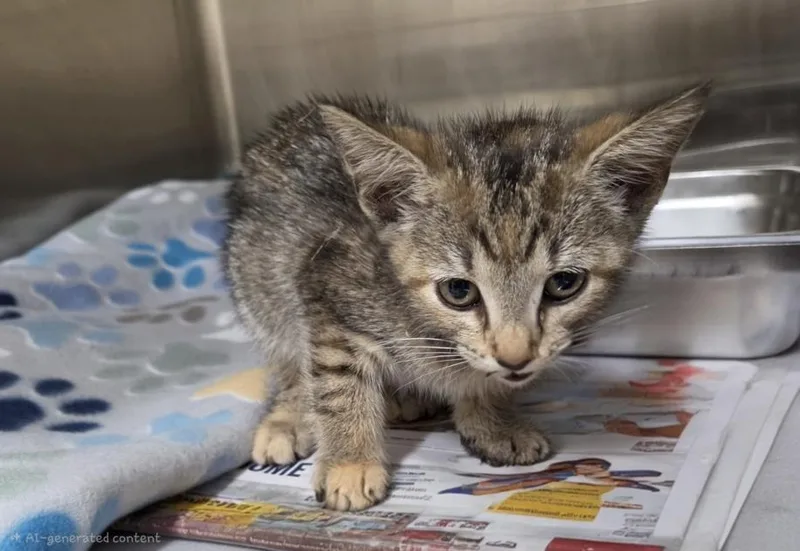 A baby small-sized female Domestic Short Hair cat named Honey for adoption in Hagerstown, MD
