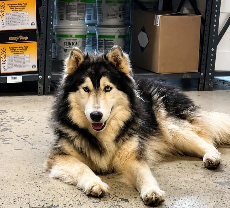 An adult medium-sized female Alaskan Malamute dog named Maggie for adoption in North Syracuse, NY