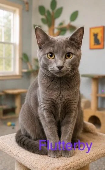 A baby medium-sized female Domestic Short Hair cat named Flutterby for adoption in Mountain Home, AR