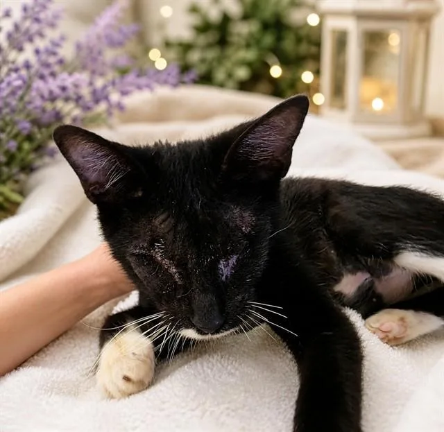 A young small-sized female Domestic Short Hair cat named Tati for adoption in Ocala, FL