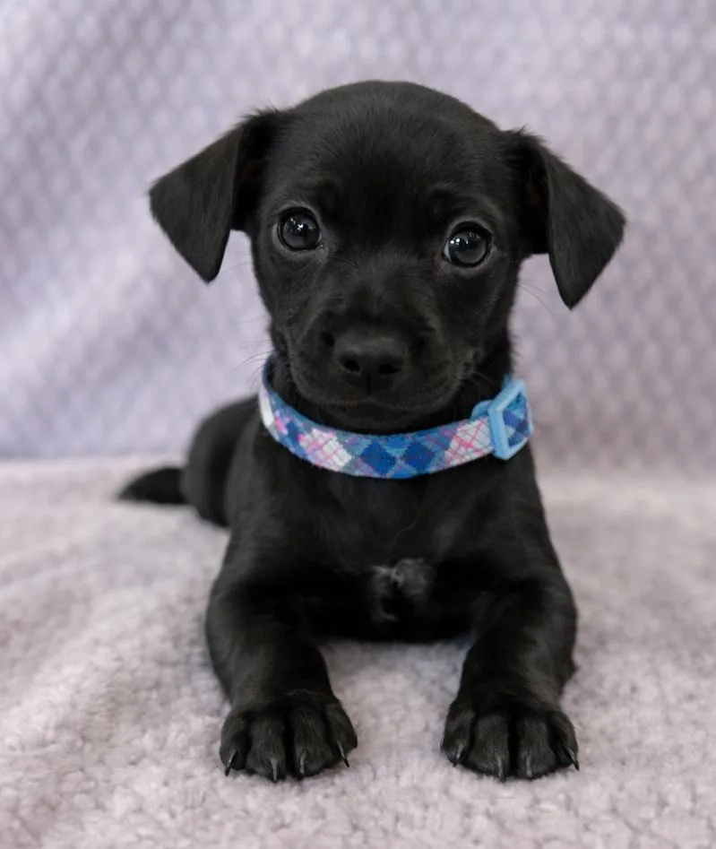 A baby small-sized male Black Chihuahua dog named Hudson for adoption in Lodi, CA