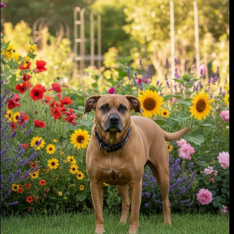 A senior large-sized female Brown / Chocolate Pit Bull Terrier dog named Maddie for adoption in Egg Harbor City, NJ
