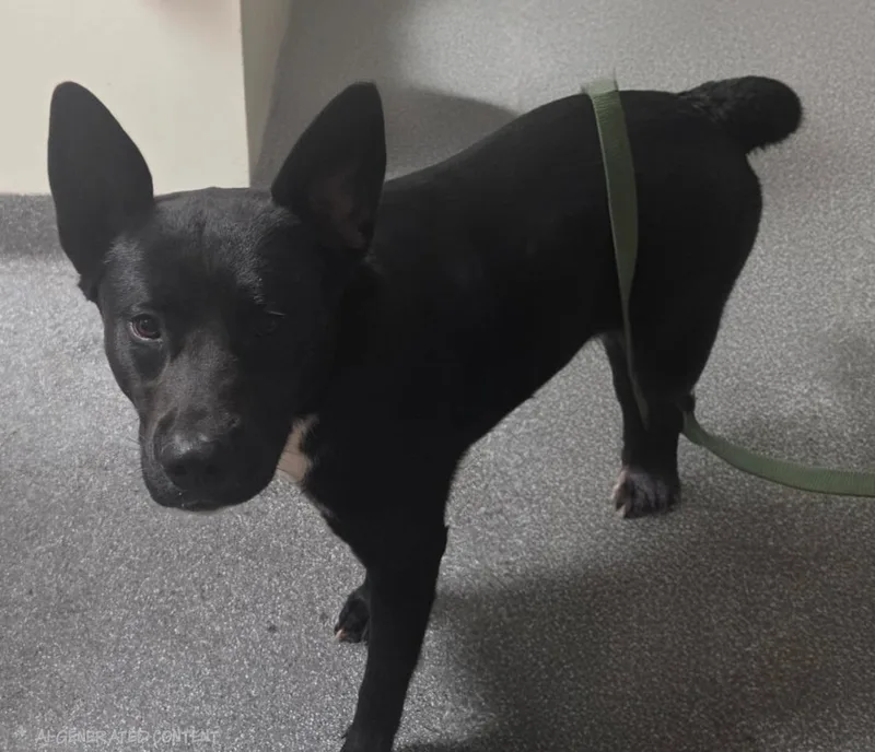A young medium-sized male German Shepherd Dog dog named Coal for adoption in Los Angeles, CA