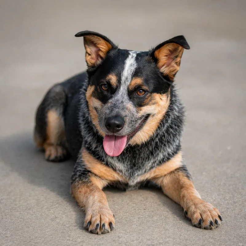 A baby medium-sized male Australian Cattle Dog / Blue Heeler dog named Vance for adoption in Hardeeville, SC