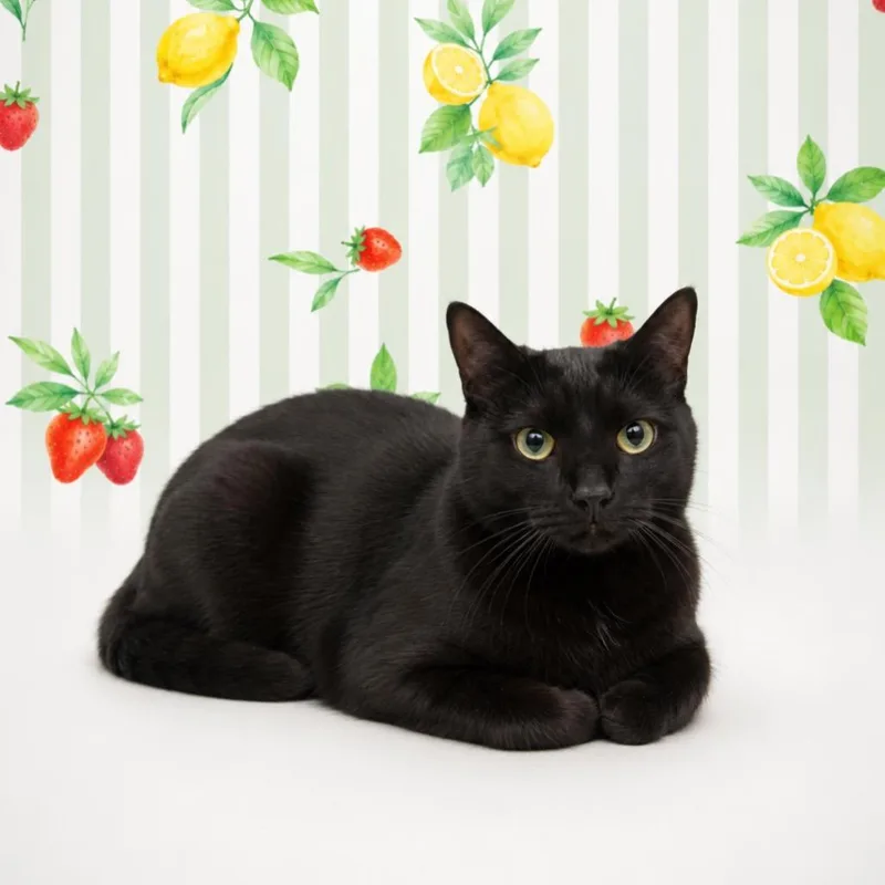 An adult large-sized male Black Domestic Short Hair cat named Cam for adoption in Morganton, NC