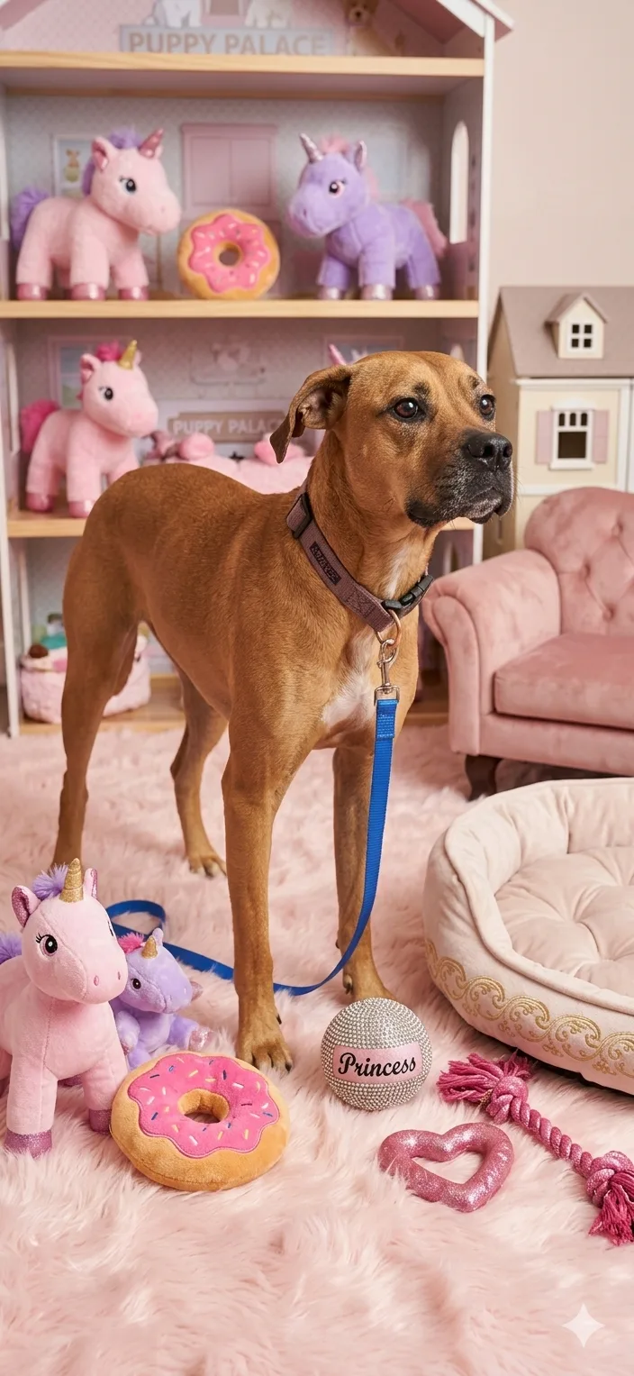A young medium-sized female Tan and white Mixed Breed dog named Shyanne for adoption