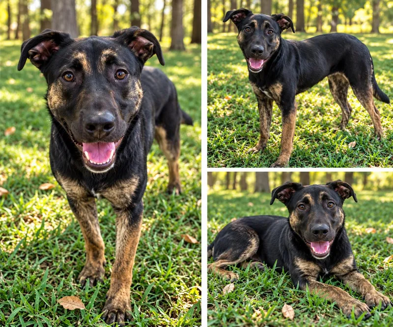 A young medium-sized female German Shepherd Dog dog named Baylei for adoption in Kiln, MS
