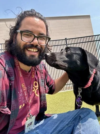 An adult large-sized female Black Mixed Breed dog named Lilly for adoption in Wichita, KS