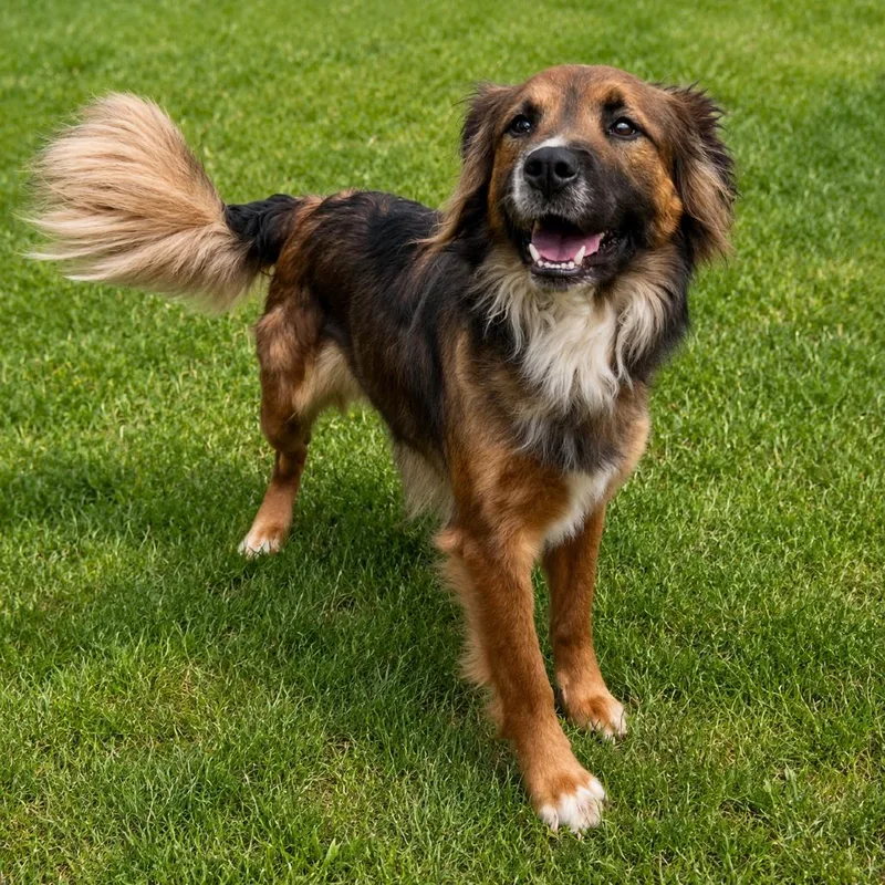 An adult medium-sized female Sable Collie dog named Rogue for adoption in Hopkinton, MA