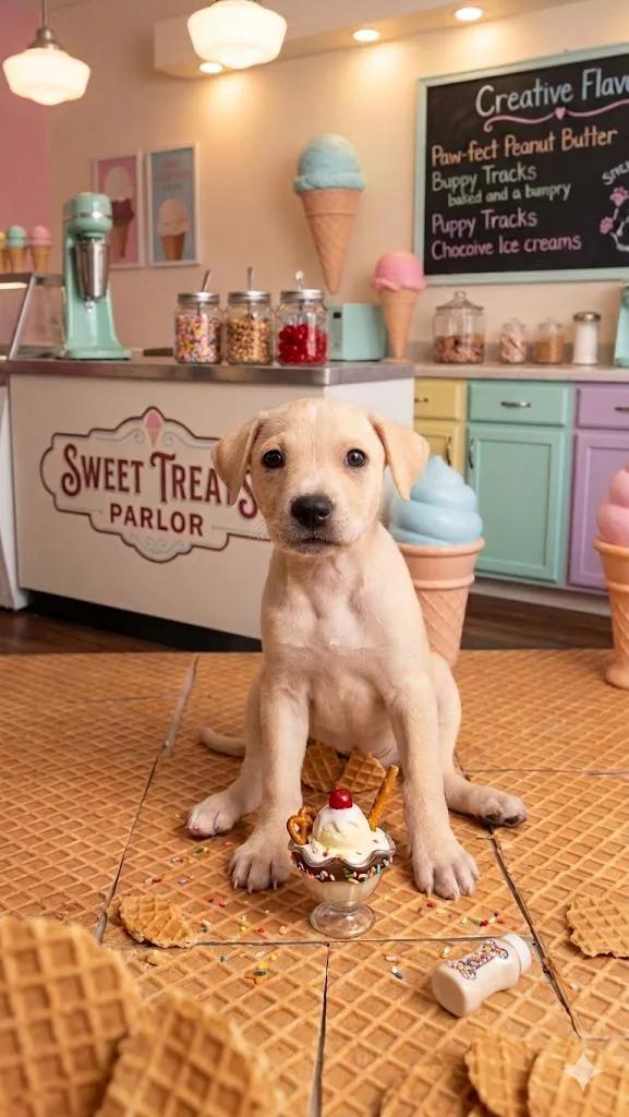 A baby medium-sized female Labrador Retriever dog named Cream for adoption in Corona, CA