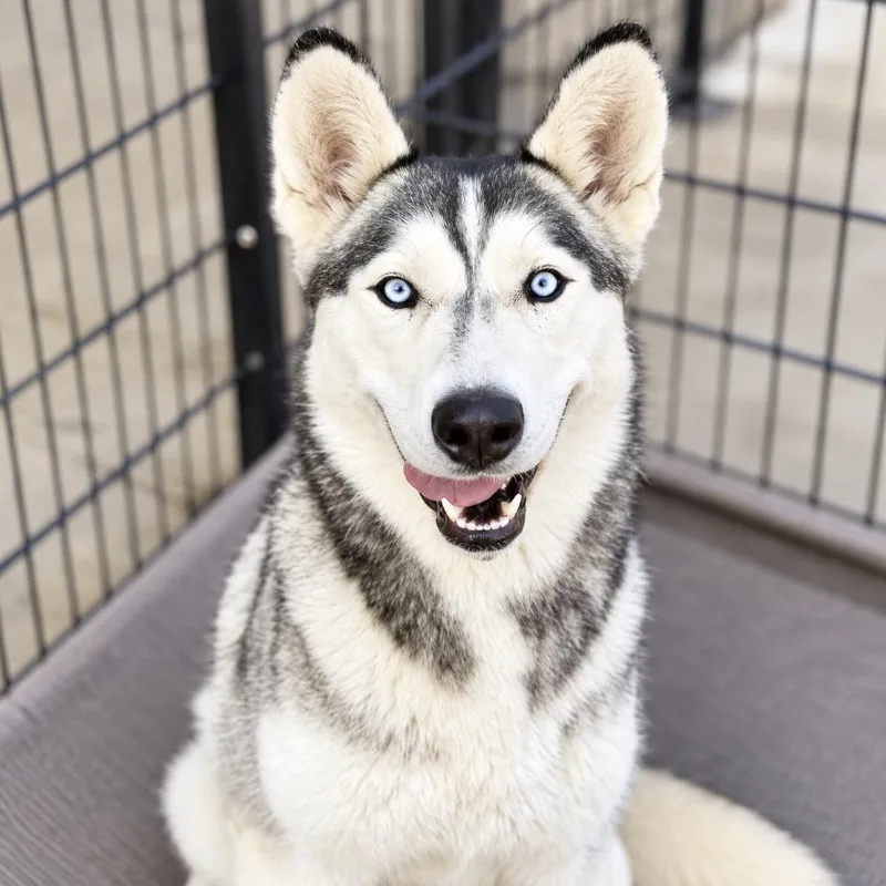 An adult large-sized female Siberian Husky dog named Darla for adoption in Cottonwood Heights, UT