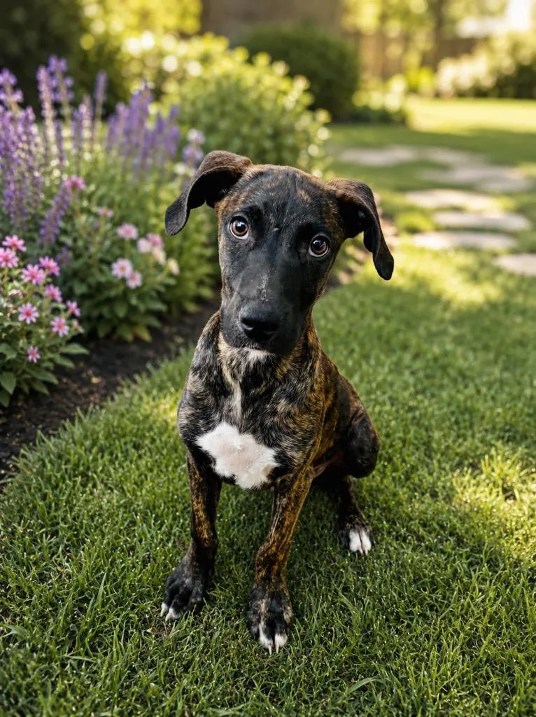 A baby small-sized male Mixed Breed dog named Grimm for adoption in St. Augustine, FL