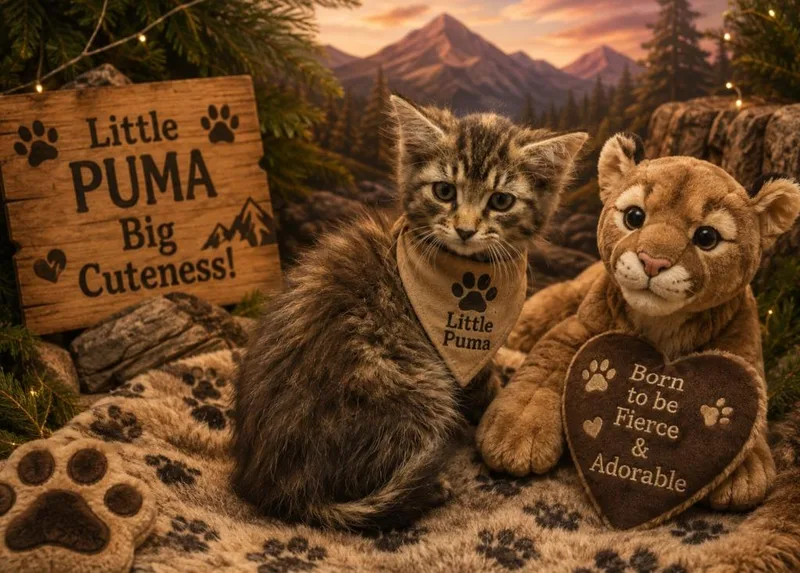 A baby small-sized female Domestic Medium Hair cat named Puma for adoption in Washington Court House, OH