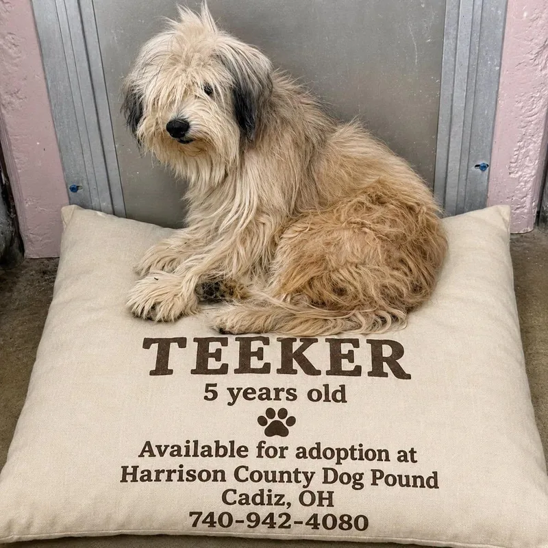 An adult small-sized male Apricot / Beige Wheaten Terrier dog named Teeker for adoption in Cadiz, OH