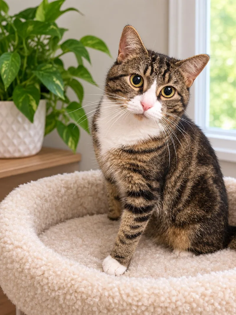 An adult large-sized male Domestic Short Hair cat named Purrcy for adoption in Keansburg, NJ