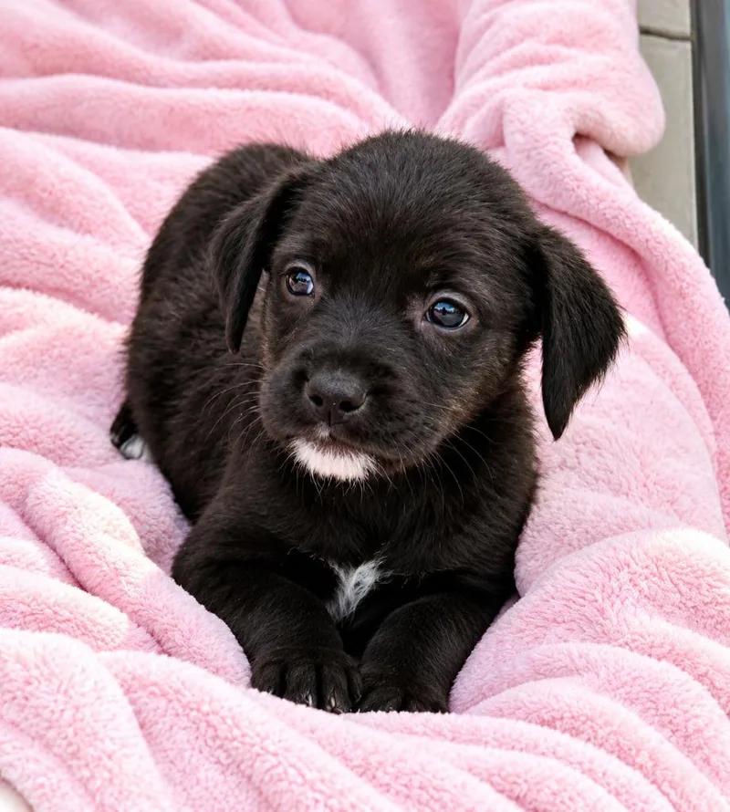 A baby small-sized female Labrador Retriever dog named Lucia for adoption in St. Augustine, FL