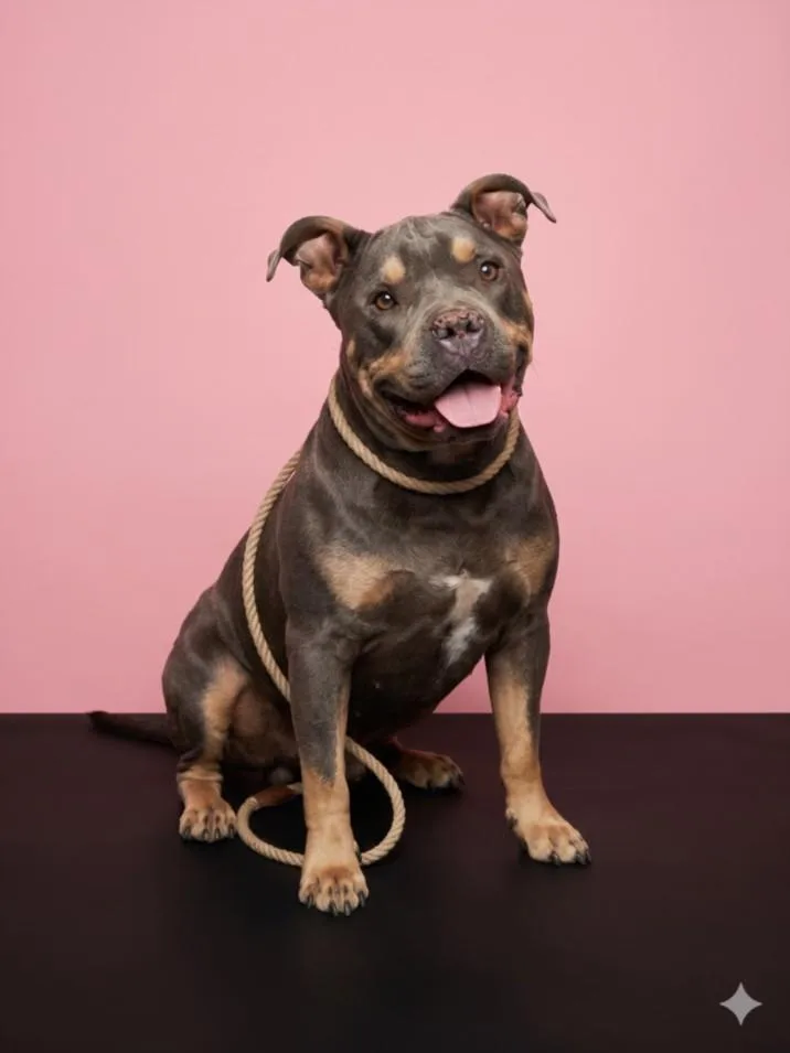 An adult large-sized female Pit Bull Terrier dog named Daisy for adoption in Los Angeles, CA