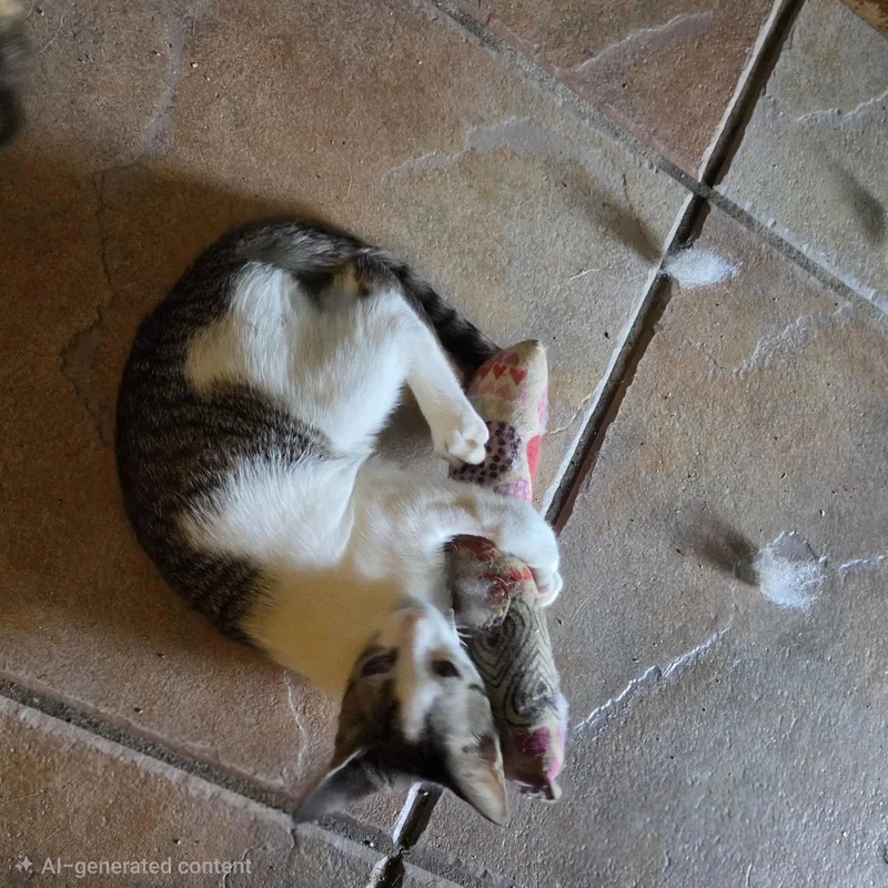 A young medium-sized female Gray & White Domestic Short Hair cat named Adele for adoption in Longwood, FL