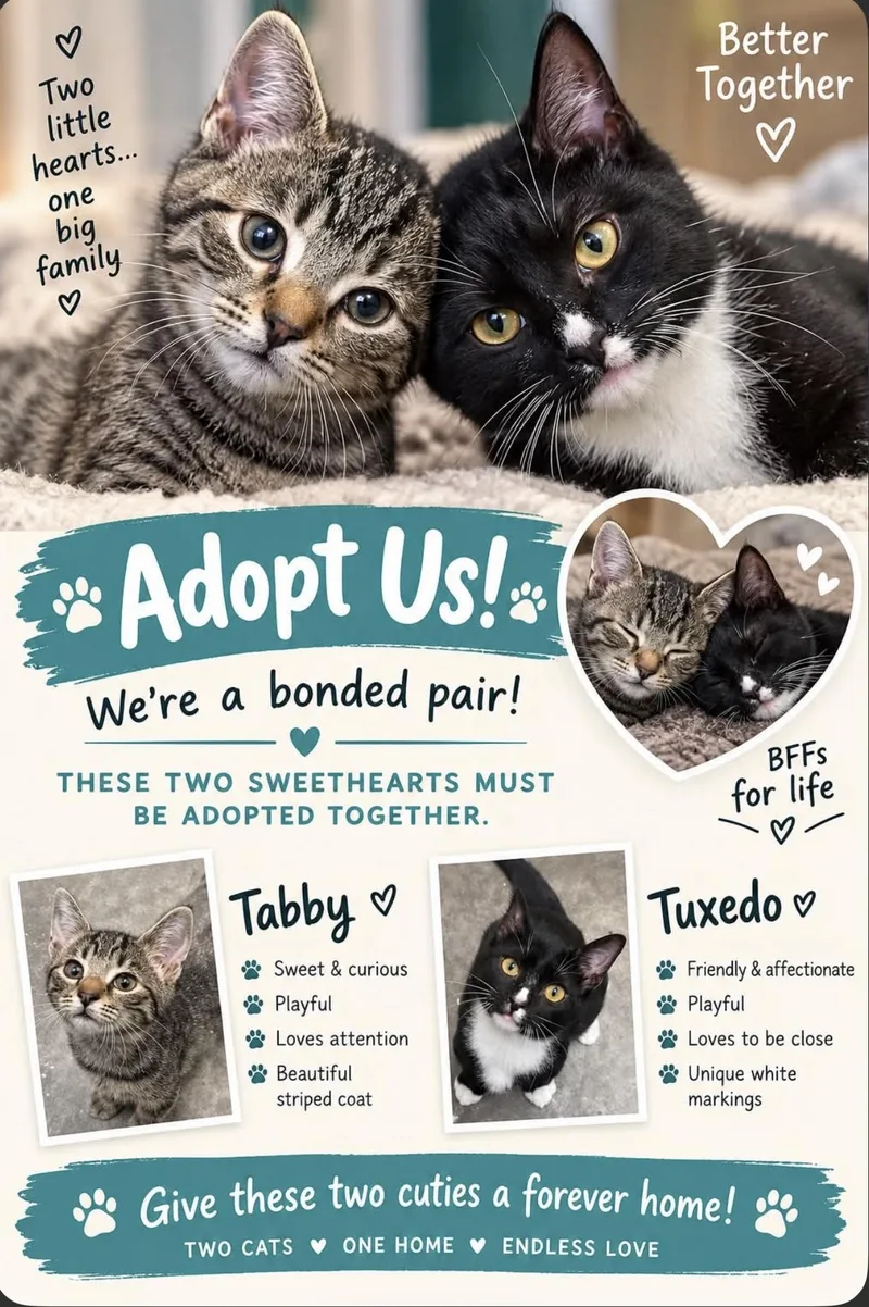 Tabby girl & Tuxedo thumbnail 2
