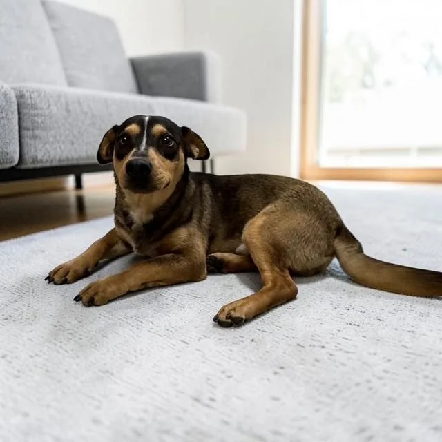 A young medium-sized male Tricolor (Brown, Black, & White) Australian Cattle Dog / Blue Heeler dog named Jetson for adoption in Williston, VT