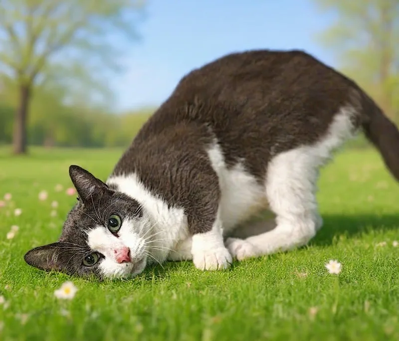 An adult medium-sized male Gray & White Domestic Short Hair cat named Mozart for adoption in Talladega, AL