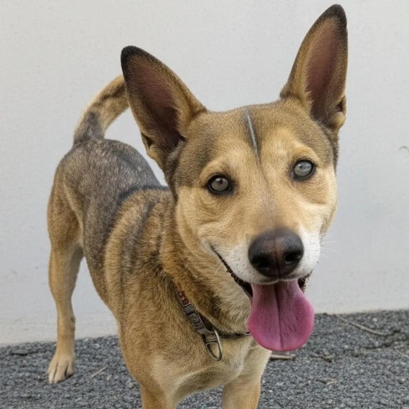 An adult medium-sized male Shepherd dog named Toby for adoption in Aurora, NE