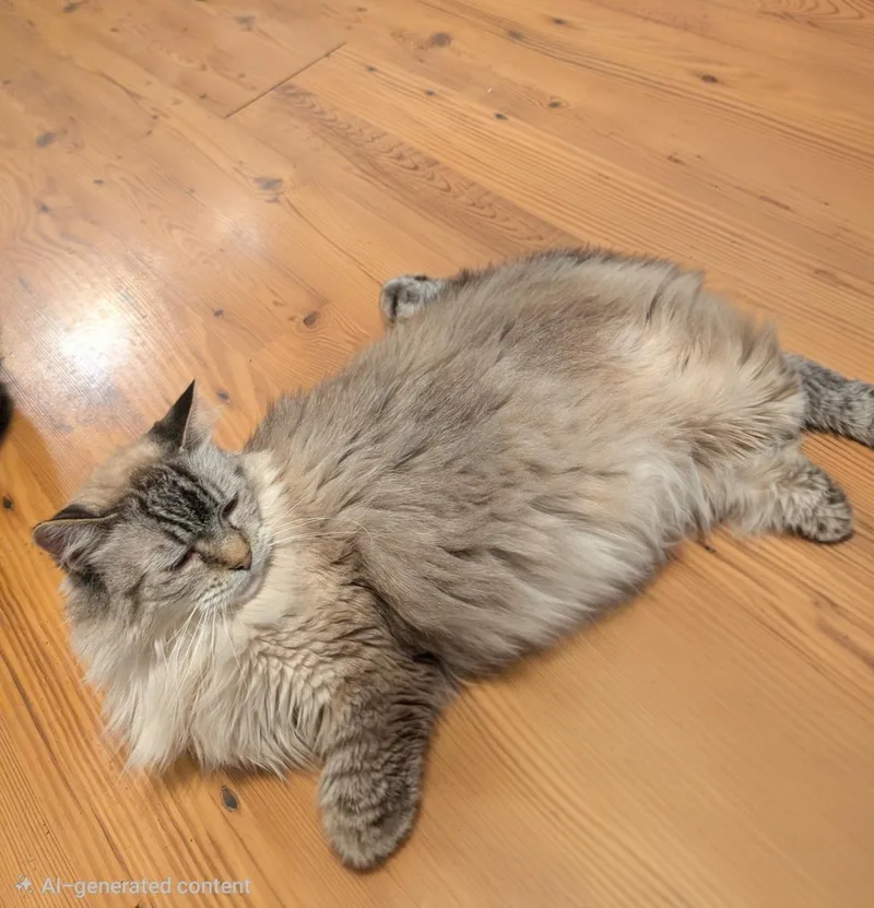 A senior large-sized female Balinese cat named Snowflake for adoption in Mansfield, PA
