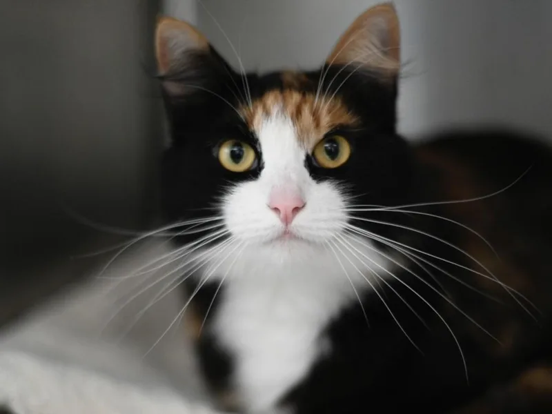 A young medium-sized female Domestic Medium Hair cat named Nova for adoption in Los Angeles, CA