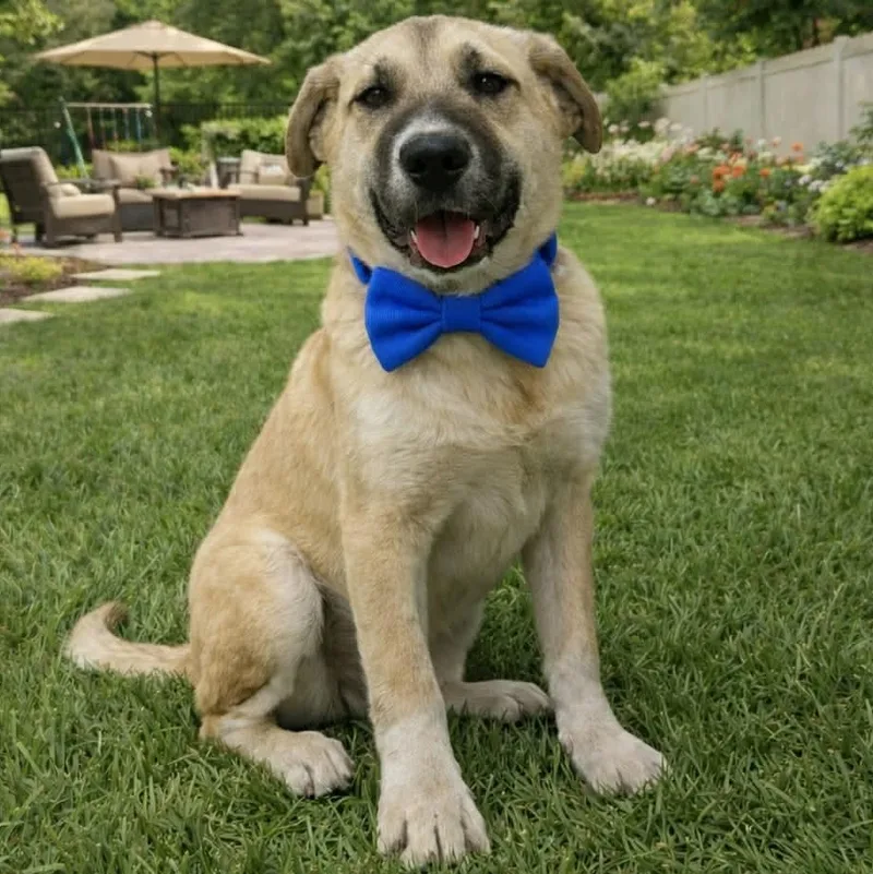 A young medium-sized male Anatolian Shepherd dog named Augustus for adoption in Allen, TX