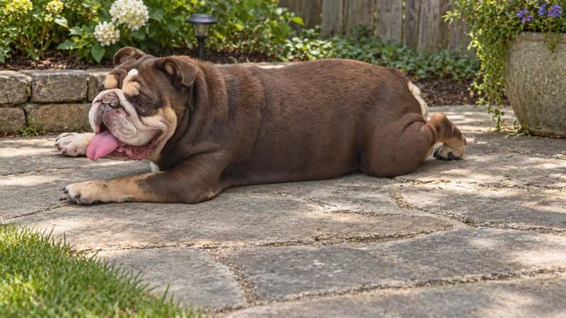 An adult medium-sized male English Bulldog dog named Waffles for adoption in Fiddletown, CA