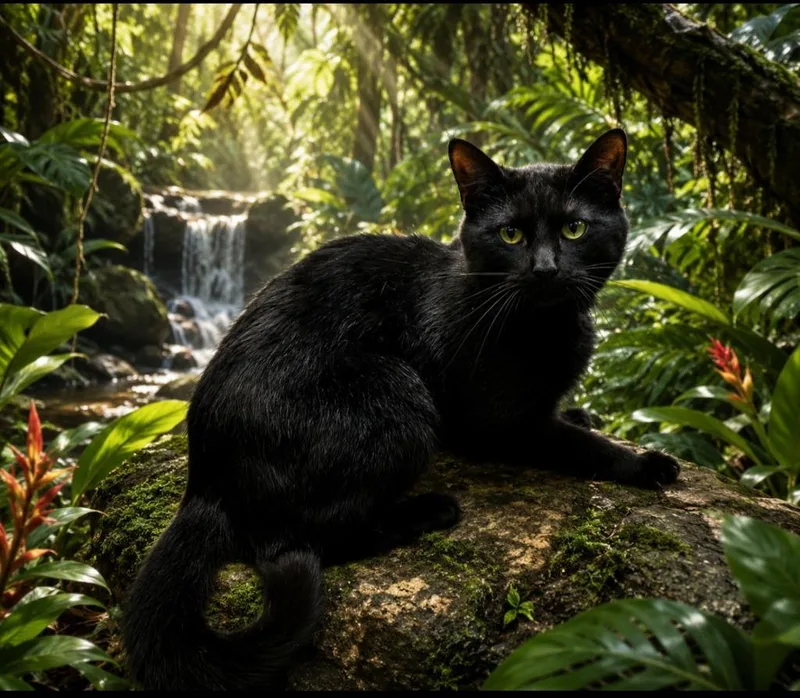 An adult large-sized male Domestic Short Hair cat named Panther for adoption in Washington Court House, OH