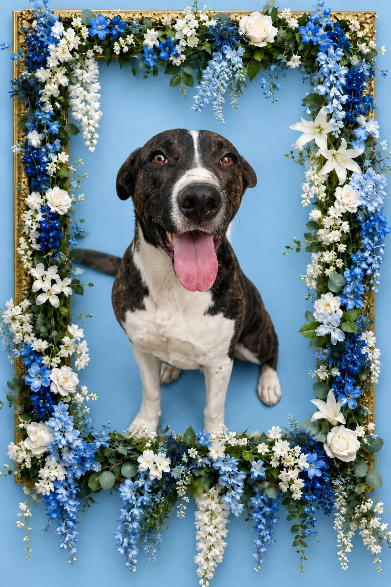 A young medium-sized male Pit Bull Terrier dog named Ranger for adoption in Hesperia, CA