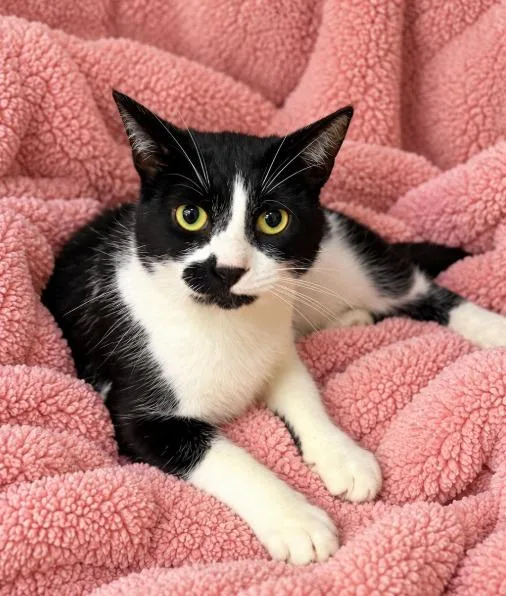 A young large-sized male Domestic Medium Hair cat named Viking for adoption in Lagrange, IN