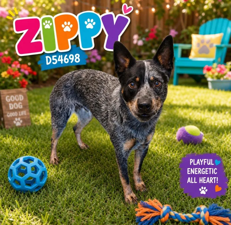 A young medium-sized male Cattle Dog dog named Zippy for adoption in Clarksville, TN