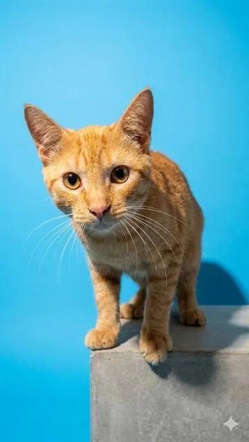 A young medium-sized male Domestic Short Hair cat named Scorpio for adoption in Jacksonville, FL
