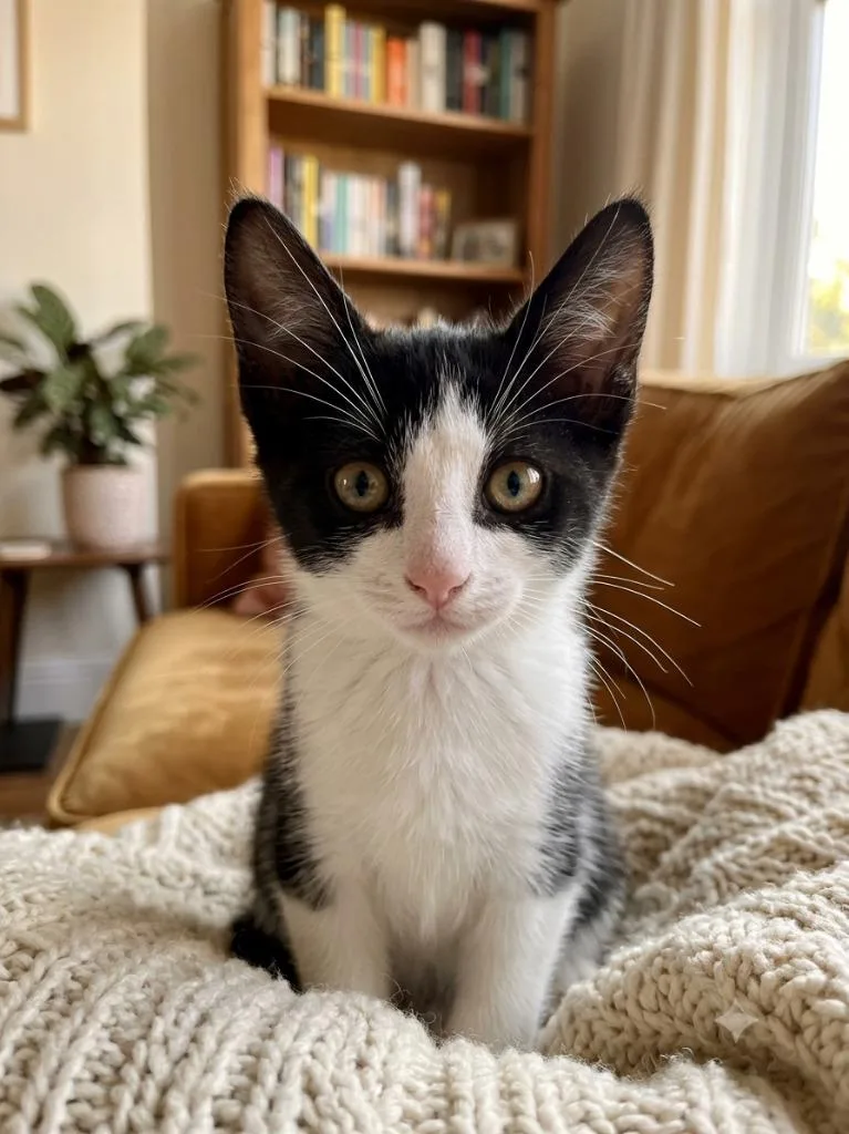 A baby small-sized male American Bobtail cat named Magi for adoption in St. Augustine, FL