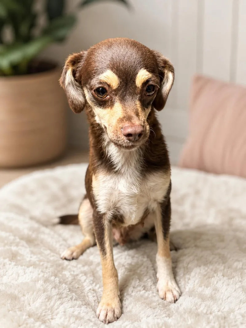 An adult small-sized female Chihuahua dog named Pimba for adoption in Corona, CA