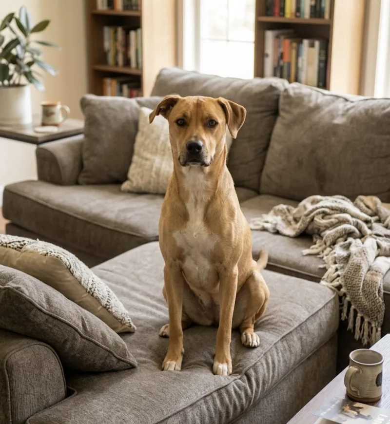A young medium-sized male Apricot / Beige Pointer dog named Neville for adoption in Mount Croghan, SC