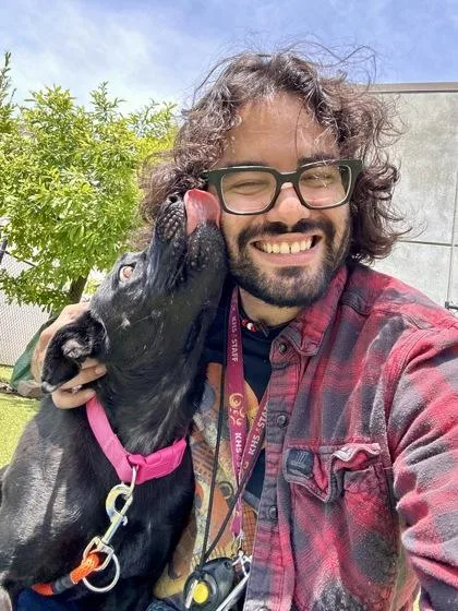An adult medium-sized female Black Mixed Breed dog named Mary for adoption in Wichita, KS