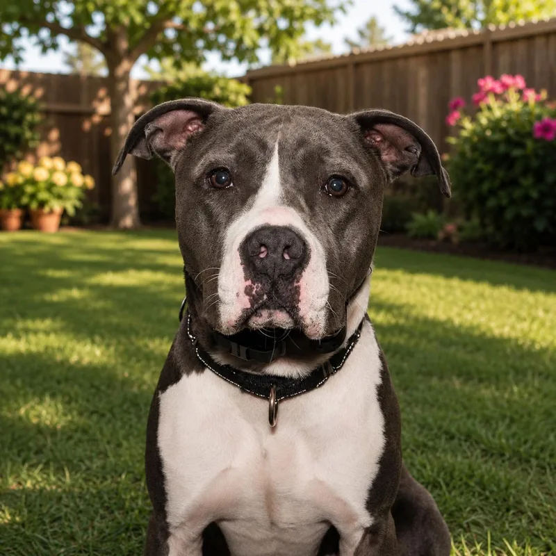 An adult medium-sized female Pit Bull Terrier dog named Anna Bartow for adoption in Roswell, GA