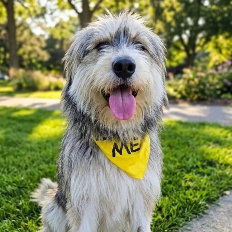 A young medium-sized male Irish Wolfhound dog named Odin for adoption in Newport Beach, CA