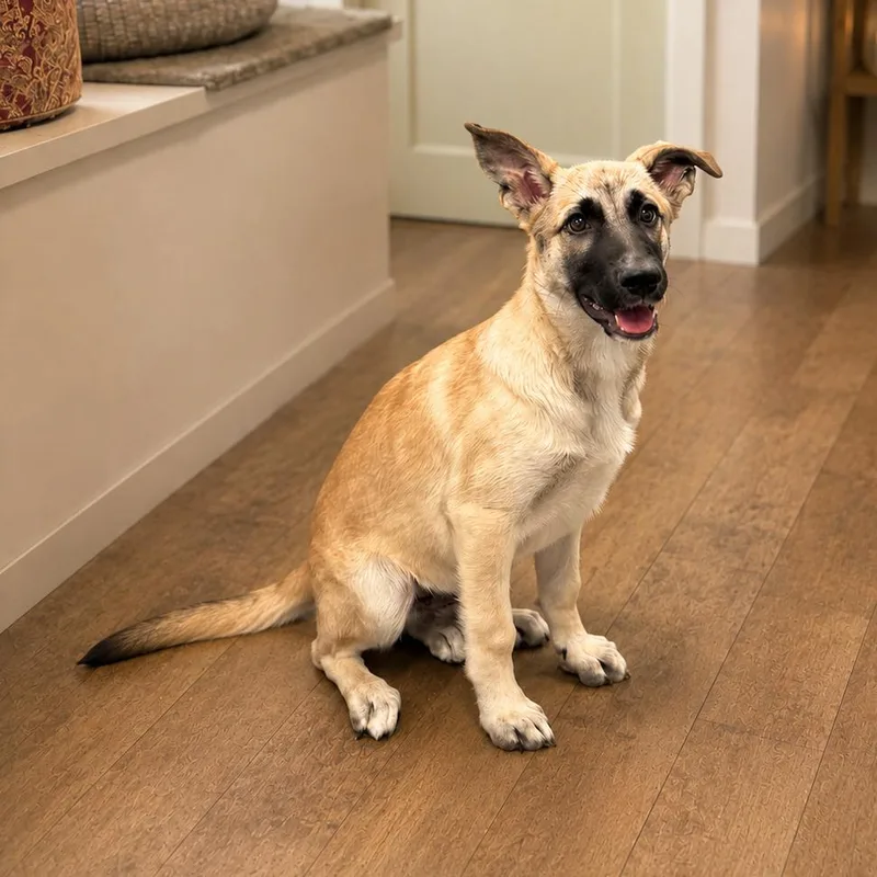 A baby medium-sized male German Shepherd Dog dog named Dune for adoption in Lathrop, CA