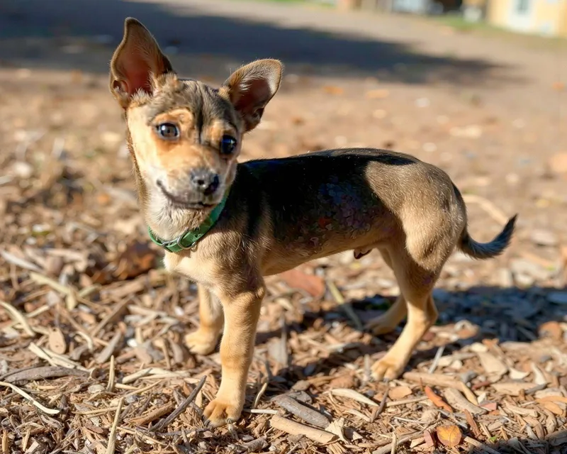 A baby small-sized male Terrier dog named Pistachio for adoption in Corona, CA