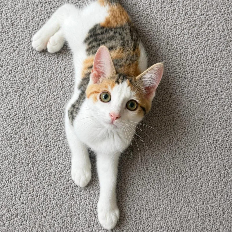 A baby medium-sized female Domestic Short Hair cat named Spice Girl for adoption in Youngsville, NC