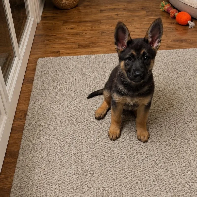 A baby large-sized female German Shepherd Dog dog named Baloo for adoption in Justin, TX