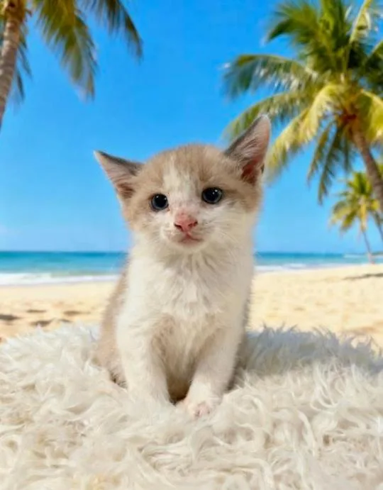 A baby small-sized female Cream Point Domestic Short Hair cat named Jasmine for adoption in Tehachapi, CA