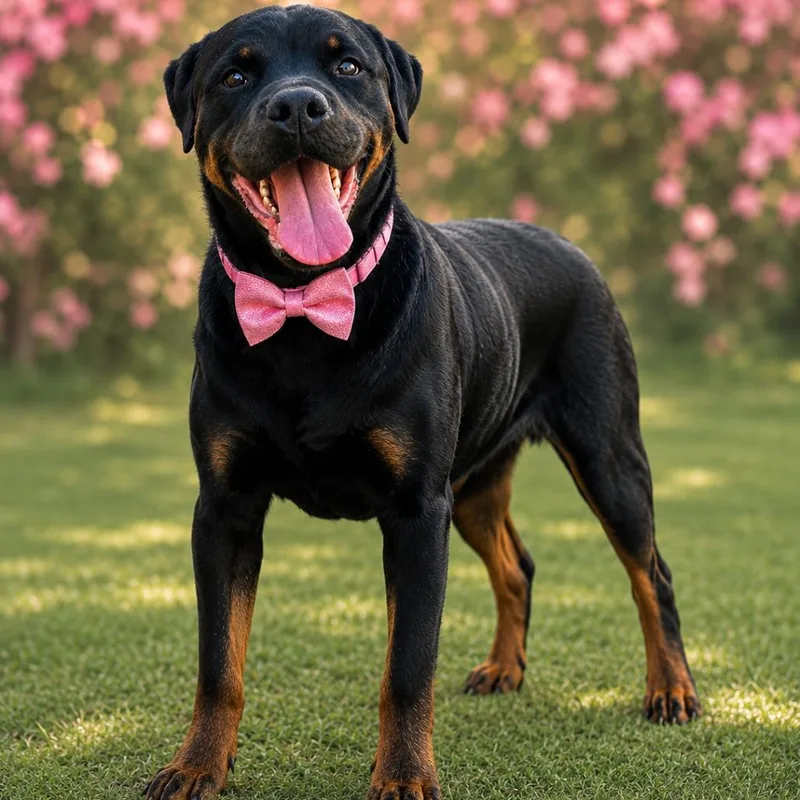 An adult large-sized female Black Rottweiler dog named Lola for adoption in Binghamton, NY