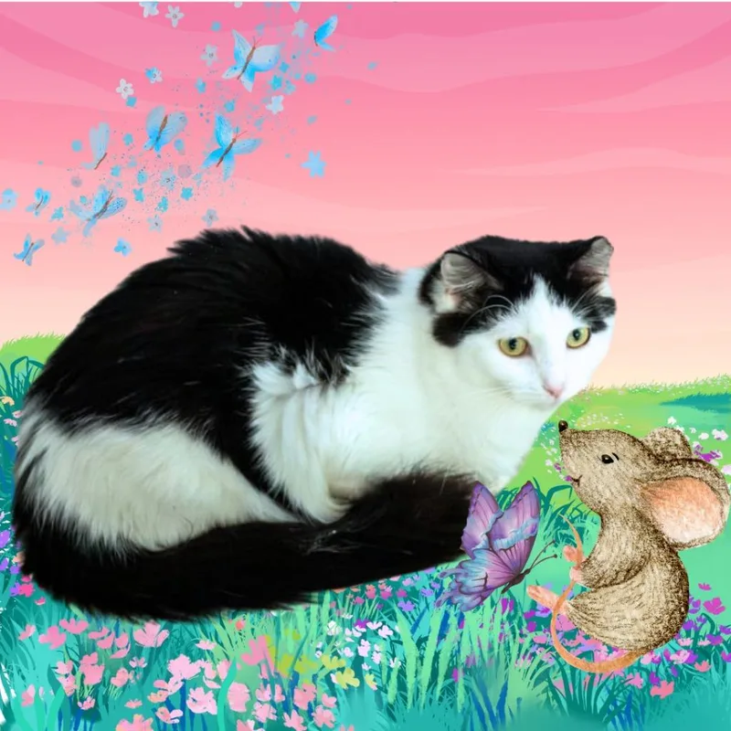 An adult medium-sized female Domestic Short Hair cat named Bling for adoption in Richland Hills, TX